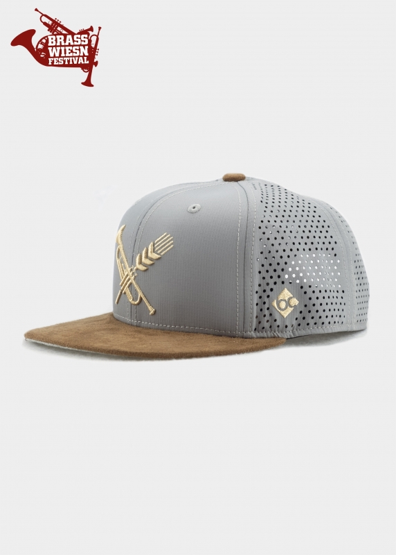 "Brasswiesn" - hellgrau (Snapback)